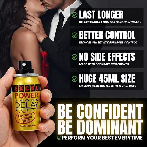 Excel Power 14000 45ml Delay Spray for Men